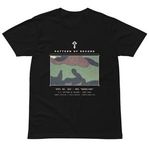 Pattern of Record Tee — No. 002 M81 Woodland, front — Combat Textiles
