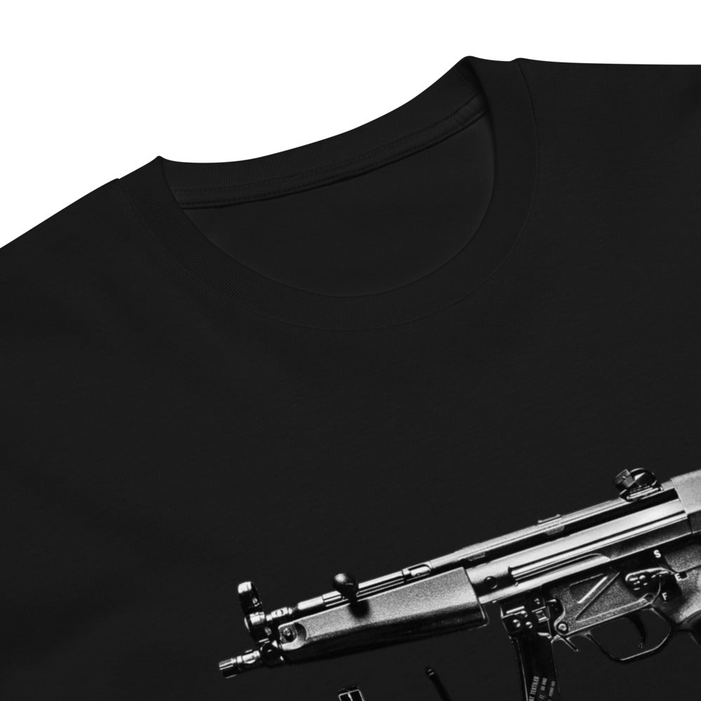 Hard Carry Vol. 1 Tee — Black, print detail — Combat Textiles