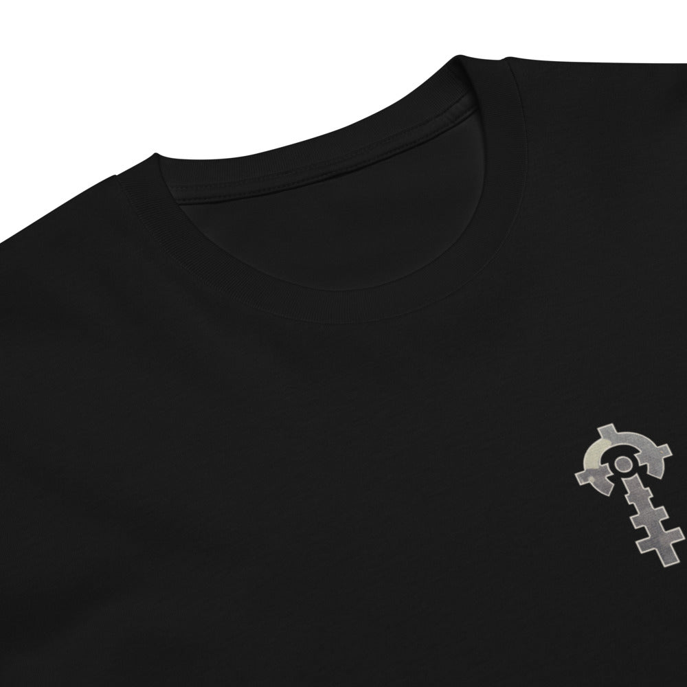 Night Shift Tee — NV Edition — Black, print detail — Combat Textiles