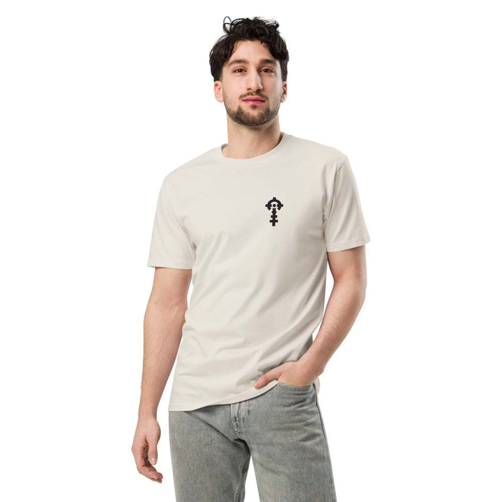 Night Shift Tee — Sand, worn, front — Combat Textiles