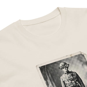 Wrong Century Tee — France 1918 — Sand, print detail — Combat Textiles
