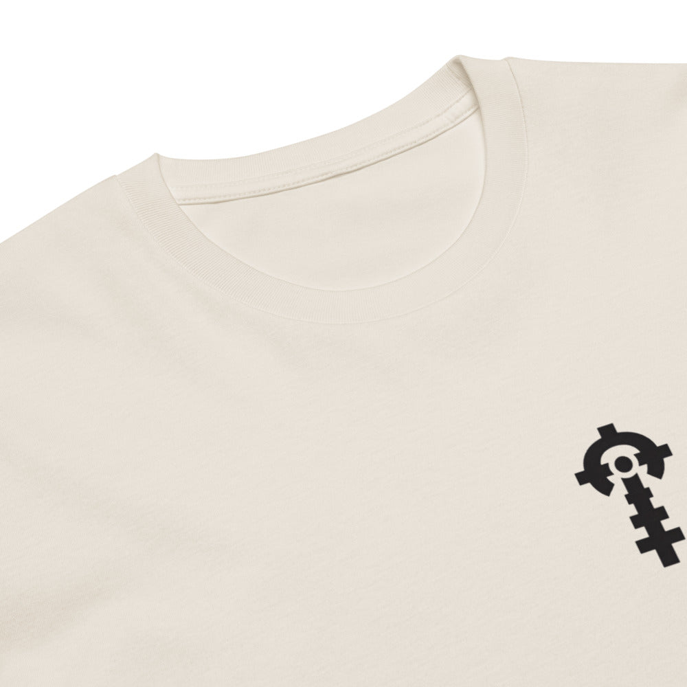 Night Shift Tee — Sand, print detail — Combat Textiles