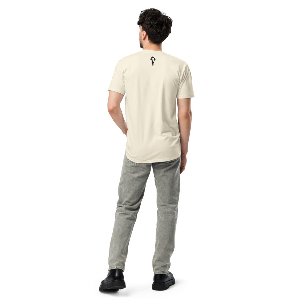 Combat Textiles Lady Die! — Faded Cream, worn, back — Combat Textiles