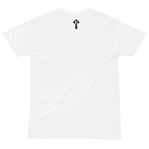 American Hardcore Tee — White, back — Combat Textiles
