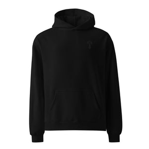 Combat Textiles Blackout Hoodie — Black, ghost front — Combat Textiles