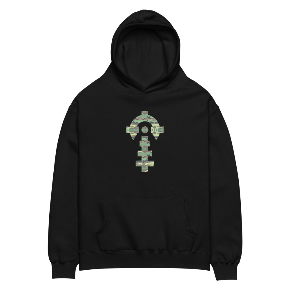 Ensign | Field Hoodie — Black, flat, front — Combat Textiles