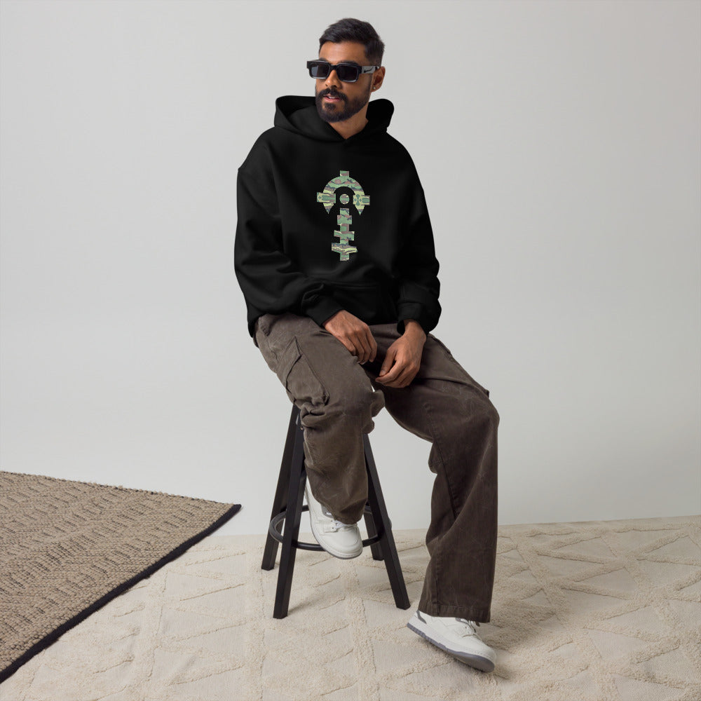 Ensign | Field Hoodie — Black, worn, lifestyle — Combat Textiles