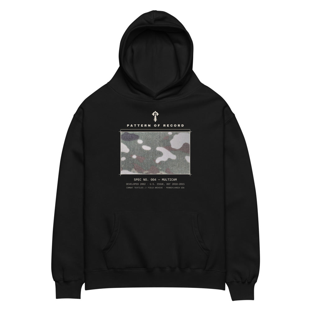 Pattern of Record Field Hoodie — Spec No. 004 MultiCam, front