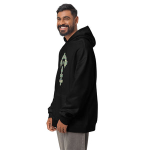 Ensign | Field Hoodie — Black, worn, three-quarter — Combat Textiles