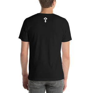 Insignia Blueprint Tee — Black, worn, back — Combat Textiles
