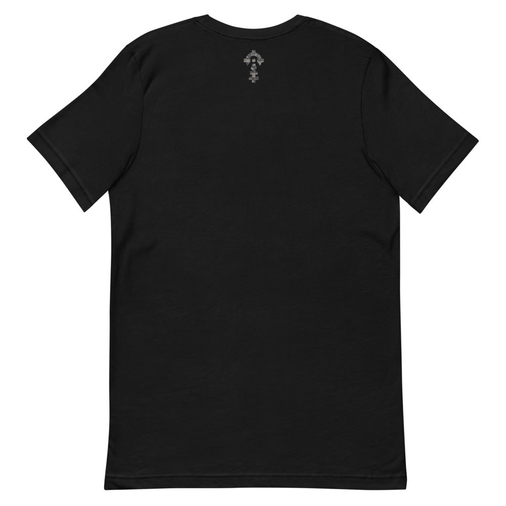 The Grid Tee — Black, back — Combat Textiles
