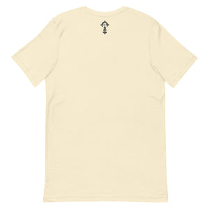 The Grid Tee — Natural, back — Combat Textiles